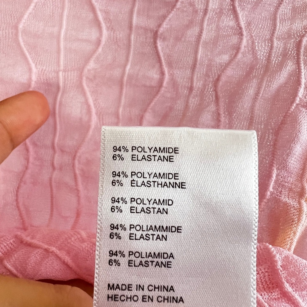 Urban Outfitters Mesh Top Small Sheer Textured Pink Yellow Coquette Fairy‎ - Picture 6 of 8